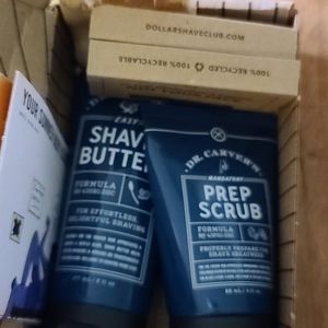 8 Razer refills , prep scrub and shave butter